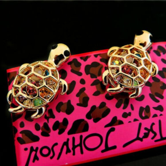 Betsey Johnson Jewelry - Betsey Johnson Fashion Rhinestone Turtle Earrings Betsey Johnson Jewelry - Betsey Johnson Fashion Rhinestone Turtle Earrings